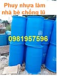 Phuy nhựa làm nhà nổi chống lũ 2