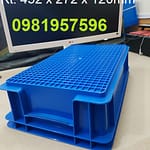 Khay nhựa đựng linh kiện B2, hộp nhựa đặc B2, khay phụ tùng, sóng nhựa bít, thùng nhựa có nắp, khay nhựa có nắp