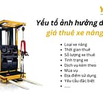 Dịch vụ cho thuê xe nâng uy tín, giá cạnh tranh