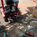 Xe nâng hàng bằng điện 12V tự chế có an toàn?
