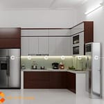 Tủ Bếp MDF Với Thiết Kế Sang Trọng Tiện Lợi