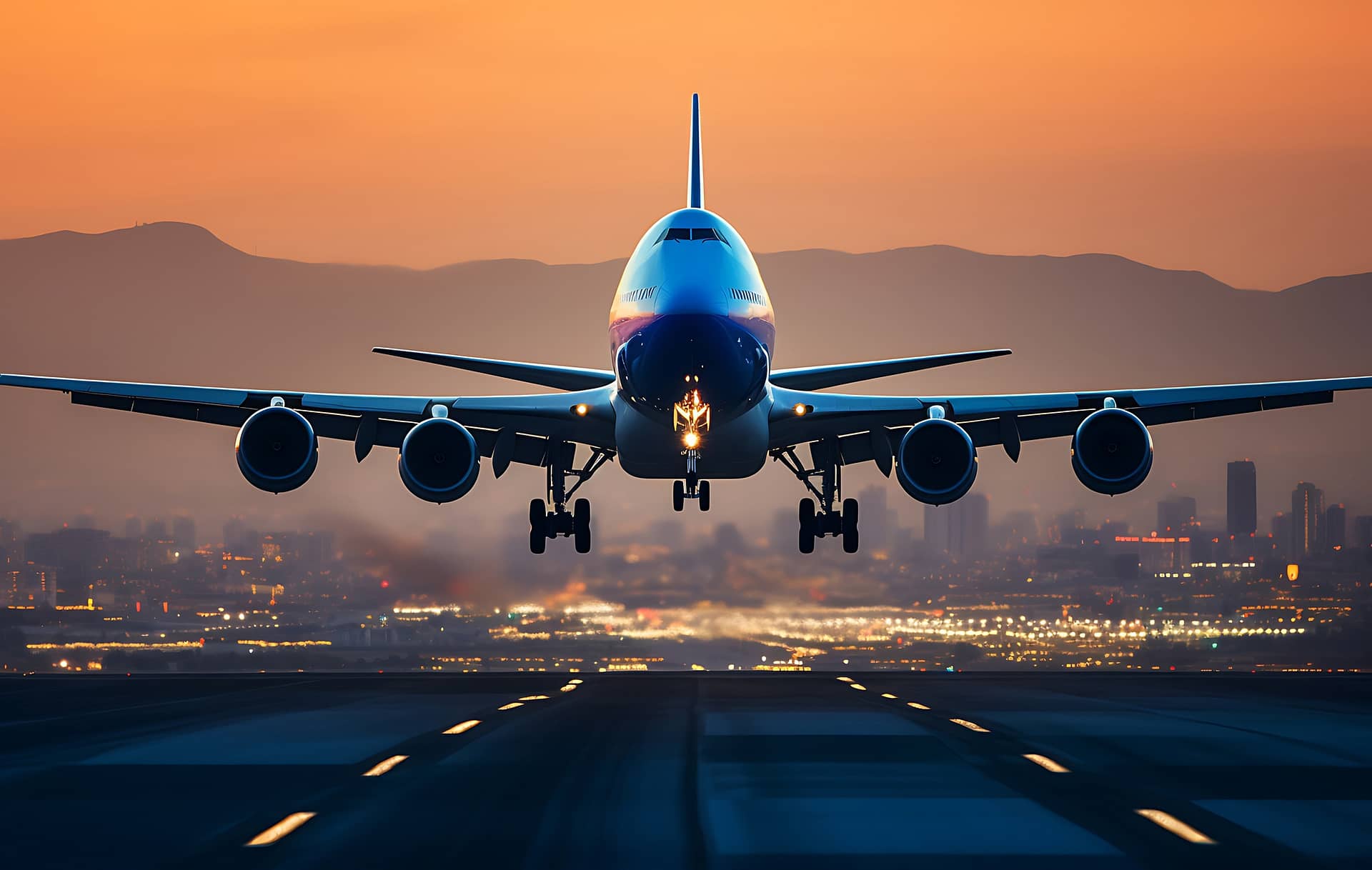 jumbo jet flying sky ()