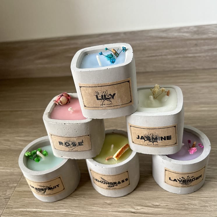 Nến Thơm Mini, Candle Cup tinh dầu thiên nhiên g