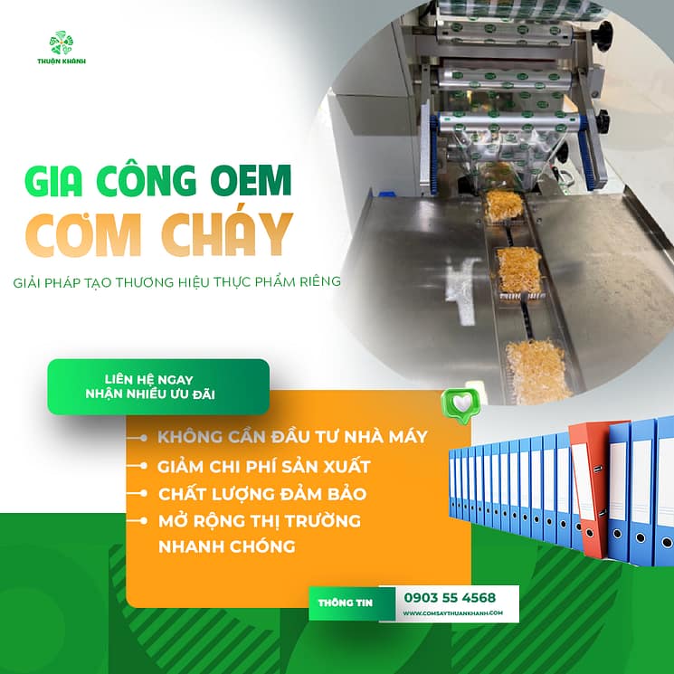 Gia công OEM Thuận Khánh tạo thương hiệu riêng