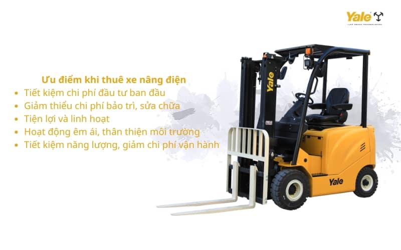 Loi ich khi thue xe nang dien