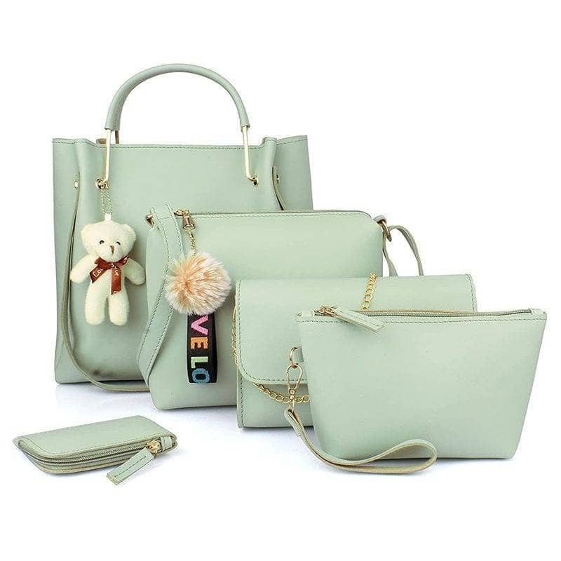 light green qaafa handbag set of manual yuvaflowers lgqaafa default title