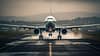 pngtree passenger jet taking off from a runway image