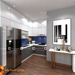 Tủ Bếp Mdf Phủ Acrylic An Cường Hiện Đại