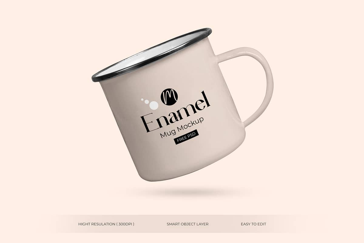 Free Enamel Mug Mockup PSD Download1