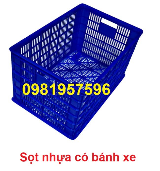 sọt nhựa có bánh xe 4