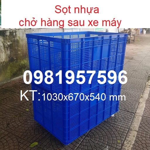 Sot nhua cho hang sau xe may